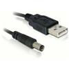 CAVO ALIMENTAZIONE USB CONNETTORE DC 5.5 x 2.1 MM